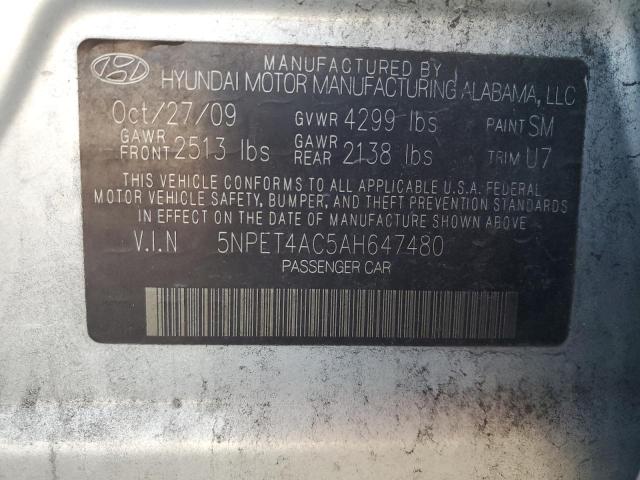 Photo 11 VIN: 5NPET4AC5AH647480 - HYUNDAI SONATA GLS 