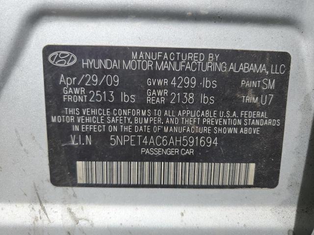 Photo 11 VIN: 5NPET4AC6AH591694 - HYUNDAI SONATA 