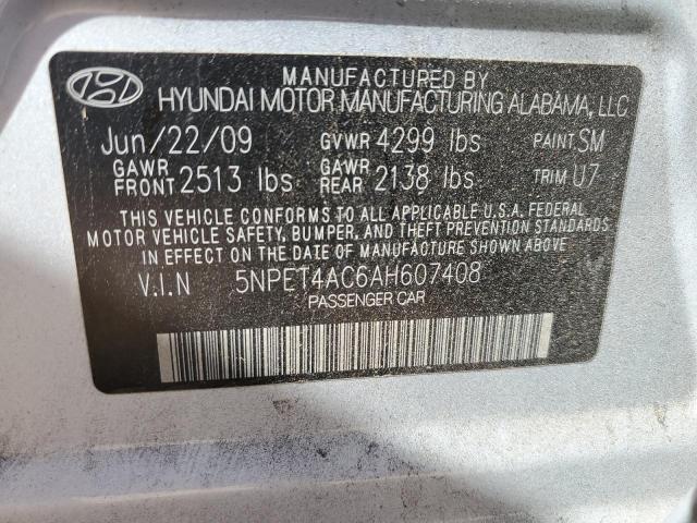 Photo 11 VIN: 5NPET4AC6AH607408 - HYUNDAI SONATA 