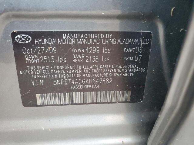 Photo 9 VIN: 5NPET4AC6AH647682 - HYUNDAI SONATA GLS 