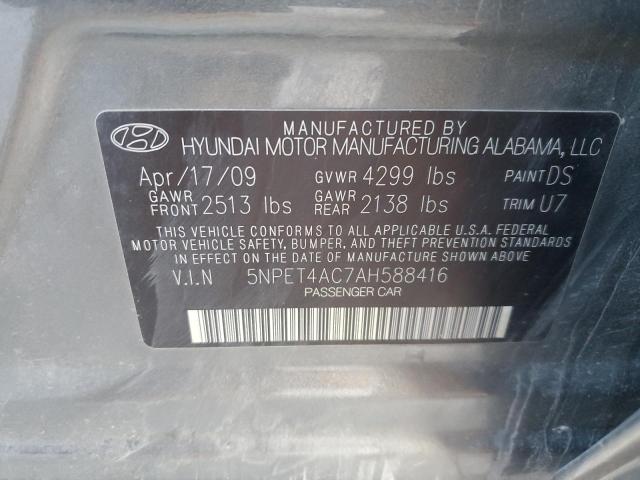 Photo 12 VIN: 5NPET4AC7AH588416 - HYUNDAI SONATA 