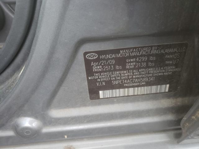 Photo 9 VIN: 5NPET4AC7AH589341 - HYUNDAI SONATA GLS 