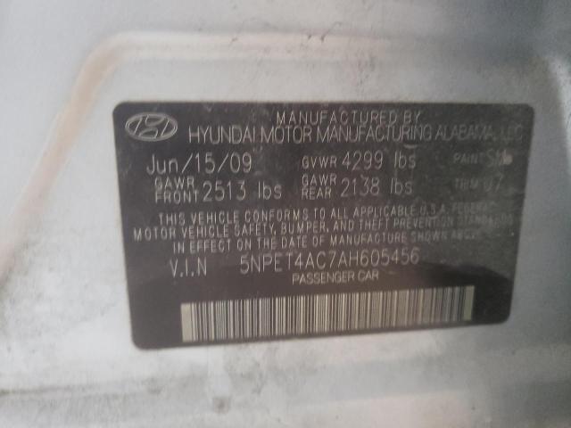 Photo 12 VIN: 5NPET4AC7AH605456 - HYUNDAI SONATA GLS 