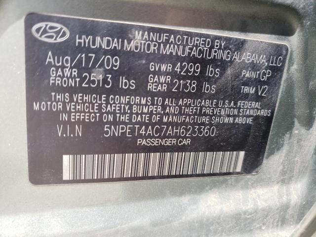 Photo 11 VIN: 5NPET4AC7AH623360 - HYUNDAI SONATA GLS 