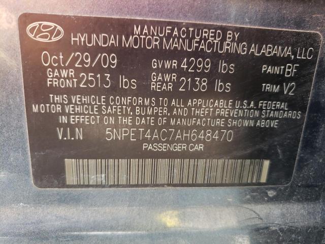 Photo 12 VIN: 5NPET4AC7AH648470 - HYUNDAI SONATA GLS 