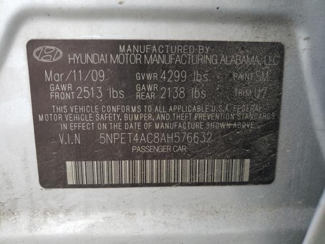 Photo 9 VIN: 5NPET4AC8AH576632 - HYUNDAI SONATA GLS 