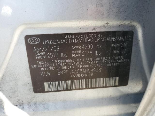 Photo 9 VIN: 5NPET4AC8AH589381 - HYUNDAI SONATA GLS 