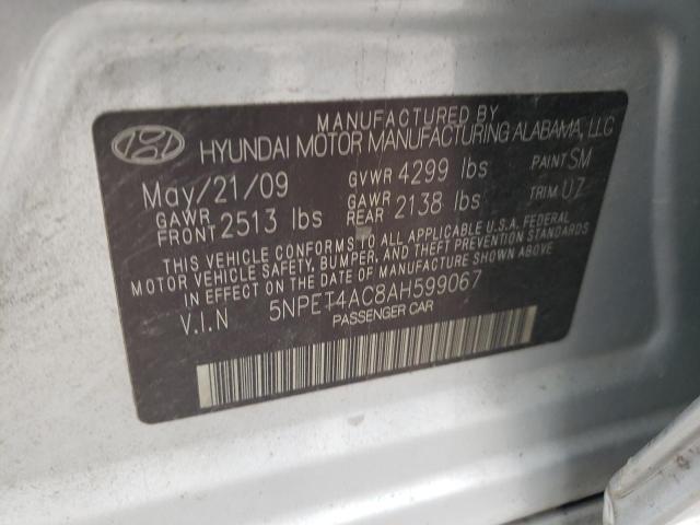 Photo 9 VIN: 5NPET4AC8AH599067 - HYUNDAI SONATA GLS 