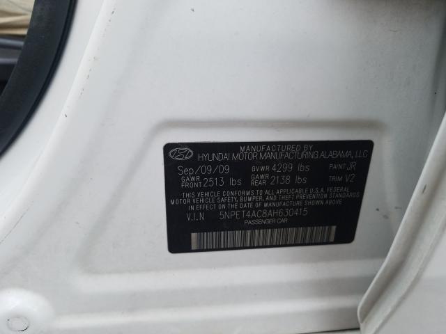 Photo 9 VIN: 5NPET4AC8AH630415 - HYUNDAI SONATA GLS 