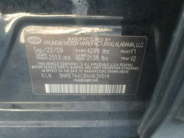 Photo 9 VIN: 5NPET4AC8AH634514 - HYUNDAI SONATA GLS 