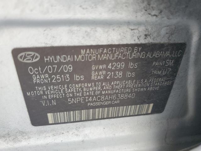 Photo 11 VIN: 5NPET4AC8AH638840 - HYUNDAI SONATA 