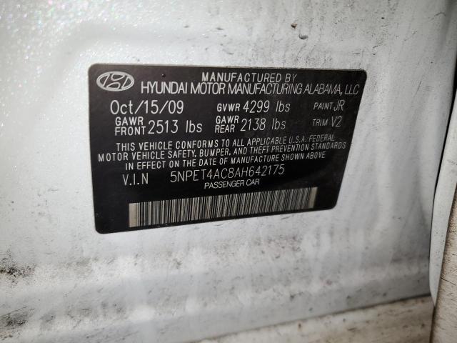 Photo 12 VIN: 5NPET4AC8AH642175 - HYUNDAI SONATA 