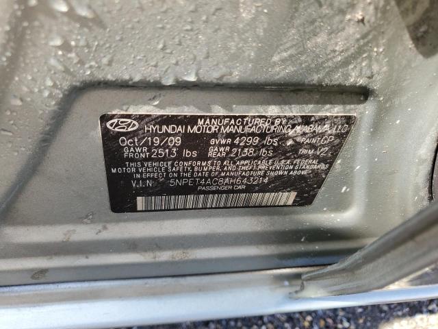 Photo 11 VIN: 5NPET4AC8AH643214 - HYUNDAI SONATA GLS 