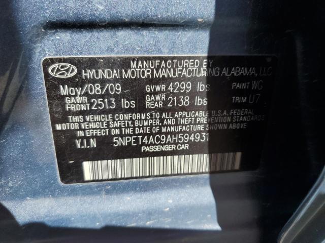 Photo 11 VIN: 5NPET4AC9AH594931 - HYUNDAI SONATA GLS 