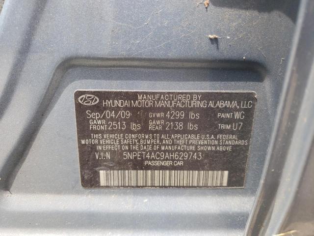 Photo 9 VIN: 5NPET4AC9AH629743 - HYUNDAI SONATA GLS 