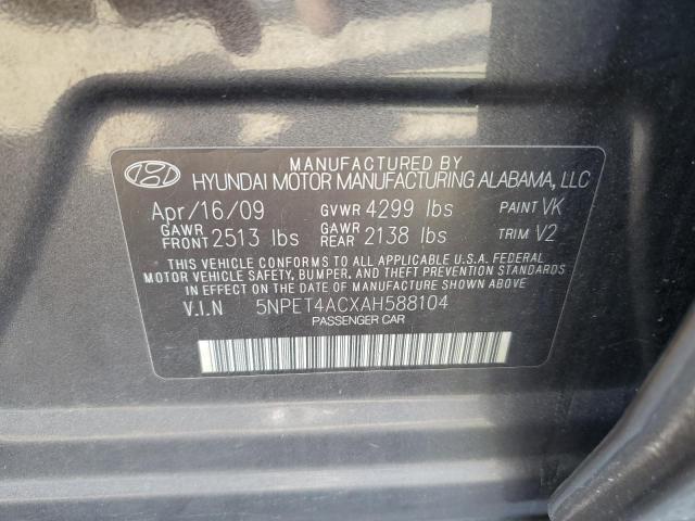 Photo 11 VIN: 5NPET4ACXAH588104 - HYUNDAI SONATA GLS 