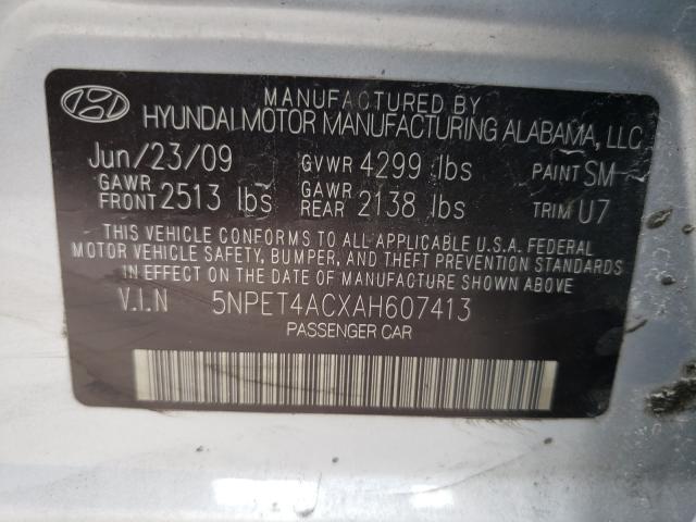 Photo 9 VIN: 5NPET4ACXAH607413 - HYUNDAI SONATA GLS 