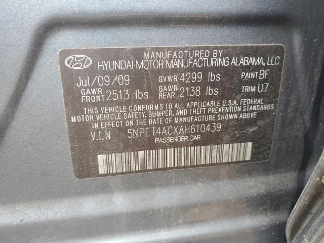 Photo 11 VIN: 5NPET4ACXAH610439 - HYUNDAI SONATA GLS 