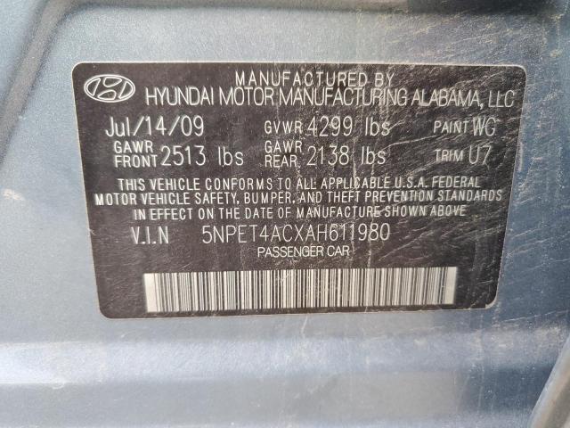 Photo 12 VIN: 5NPET4ACXAH611980 - HYUNDAI SONATA GLS 