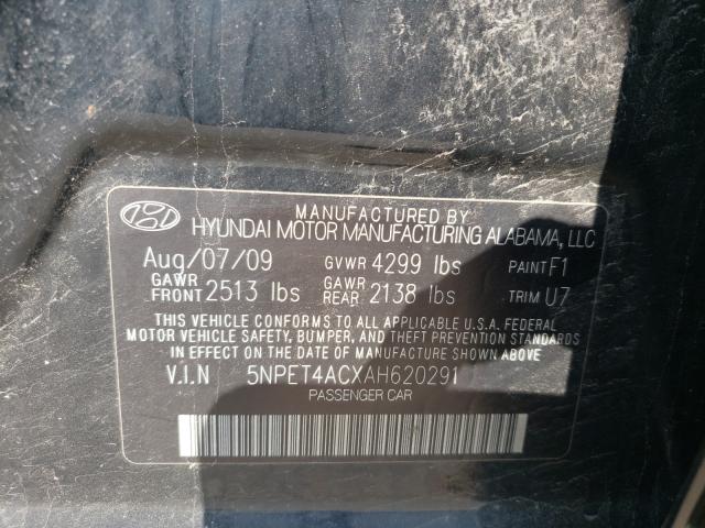 Photo 9 VIN: 5NPET4ACXAH620291 - HYUNDAI SONATA GLS 