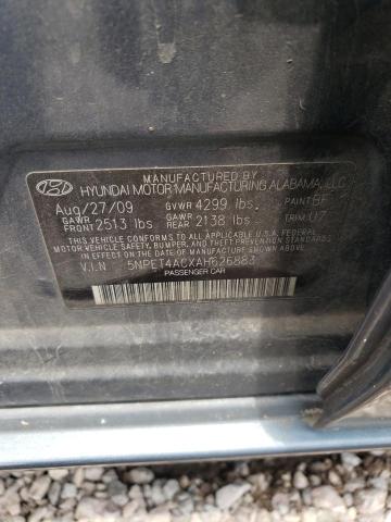 Photo 11 VIN: 5NPET4ACXAH626883 - HYUNDAI SONATA GLS 