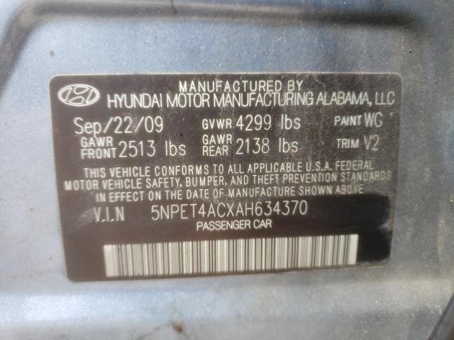 Photo 9 VIN: 5NPET4ACXAH634370 - HYUNDAI SONATA GLS 