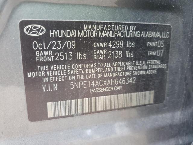 Photo 9 VIN: 5NPET4ACXAH646342 - HYUNDAI SONATA GLS 