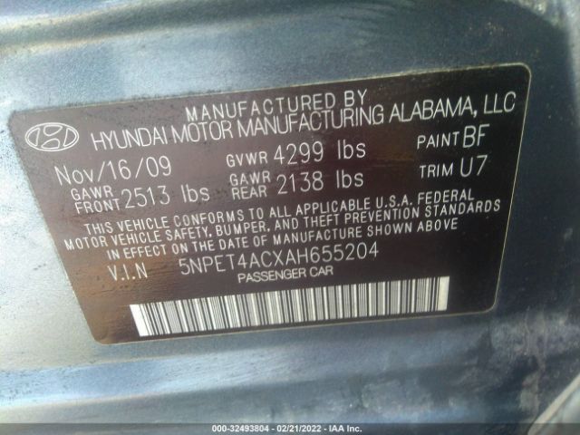 Photo 8 VIN: 5NPET4ACXAH655204 - HYUNDAI SONATA 