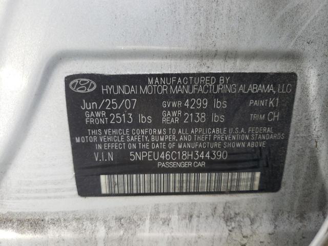 Photo 9 VIN: 5NPEU46C18H344390 - HYUNDAI SONATA SE 