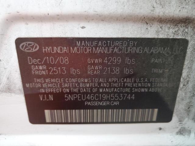 Photo 11 VIN: 5NPEU46C19H553744 - HYUNDAI SONATA SE 