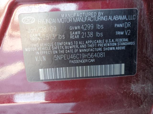 Photo 11 VIN: 5NPEU46C19H564081 - HYUNDAI SONATA SE 