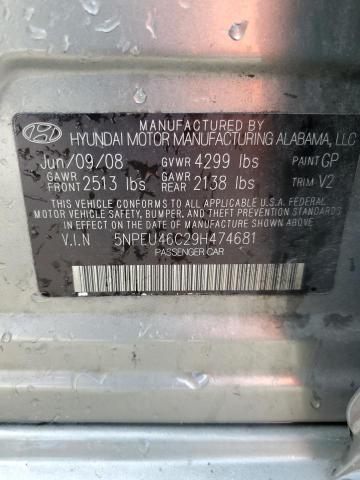 Photo 11 VIN: 5NPEU46C29H474681 - HYUNDAI SONATA SE 