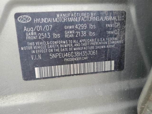 Photo 11 VIN: 5NPEU46C38H357061 - HYUNDAI SONATA 