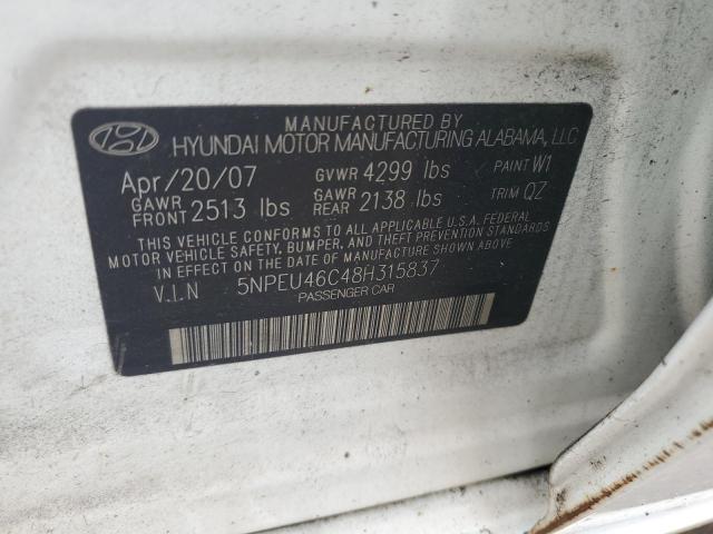 Photo 11 VIN: 5NPEU46C48H315837 - HYUNDAI SONATA SE 