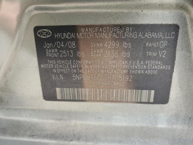 Photo 12 VIN: 5NPEU46C59H405192 - HYUNDAI SONATA 