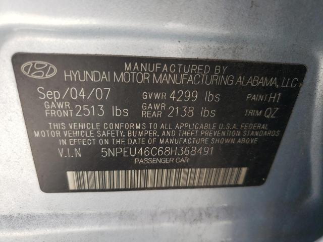 Photo 9 VIN: 5NPEU46C68H368491 - HYUNDAI SONATA SE 