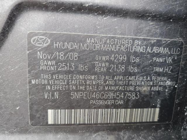 Photo 11 VIN: 5NPEU46C69H547583 - HYUNDAI SONATA 