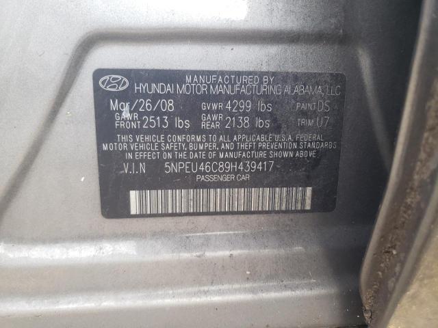 Photo 9 VIN: 5NPEU46C89H439417 - HYUNDAI SONATA SE 