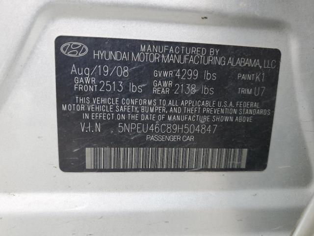 Photo 12 VIN: 5NPEU46C89H504847 - HYUNDAI SONATA 