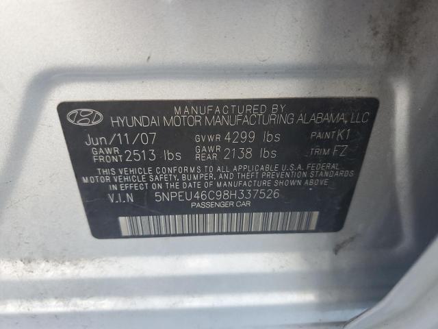 Photo 11 VIN: 5NPEU46C98H337526 - HYUNDAI SONATA SE 