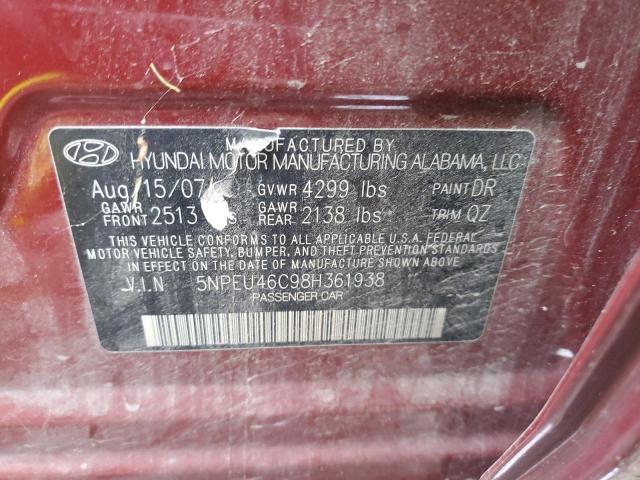 Photo 11 VIN: 5NPEU46C98H361938 - HYUNDAI SONATA 