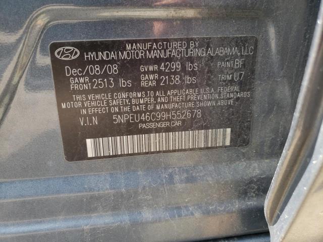 Photo 9 VIN: 5NPEU46C99H552678 - HYUNDAI SONATA SE 