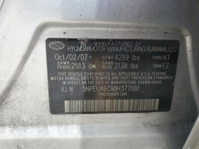 Photo 11 VIN: 5NPEU46CX8H377081 - HYUNDAI SONATA SE 