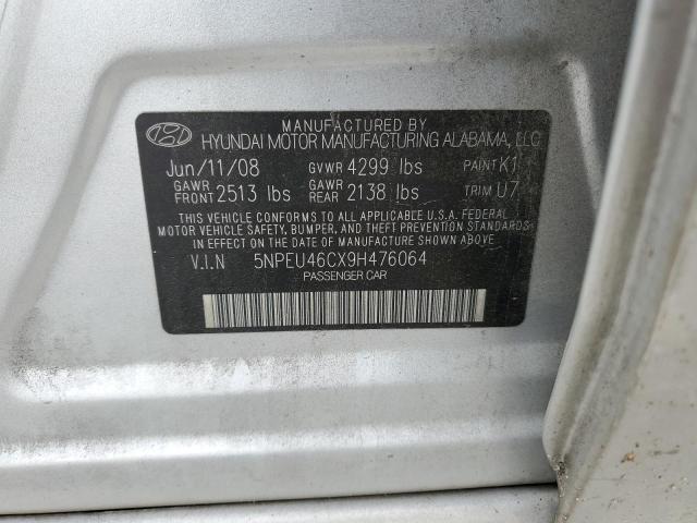 Photo 11 VIN: 5NPEU46CX9H476064 - HYUNDAI SONATA SE 