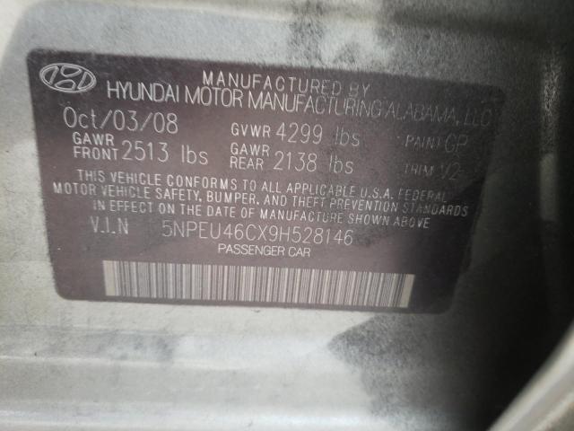 Photo 9 VIN: 5NPEU46CX9H528146 - HYUNDAI SONATA SE 