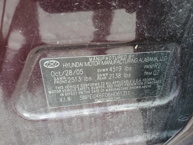 Photo 11 VIN: 5NPEU46F06H061311 - HYUNDAI SONATA 