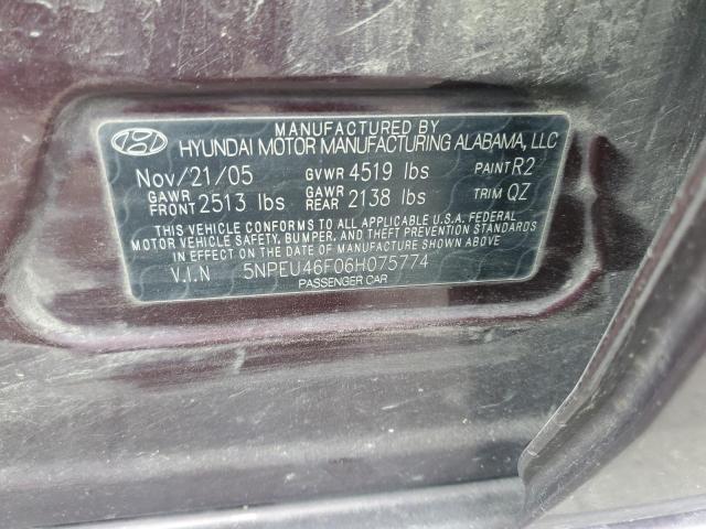 Photo 11 VIN: 5NPEU46F06H075774 - HYUNDAI SONATA 