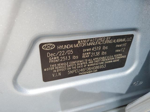 Photo 11 VIN: 5NPEU46F06H086953 - HYUNDAI SONATA GLS 