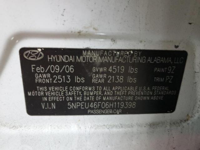 Photo 11 VIN: 5NPEU46F06H119398 - HYUNDAI SONATA GLS 