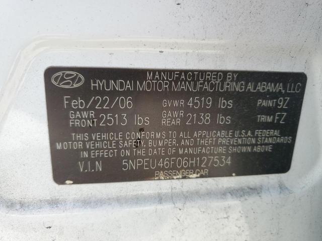 Photo 12 VIN: 5NPEU46F06H127534 - HYUNDAI SONATA 